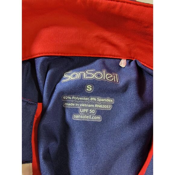 SanSoleil UPF 50 Women's Long Sleeve 1/4 Zip Shirt - Small - Picture 5 of 6